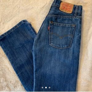 levi’s high waisted straight leg jeans